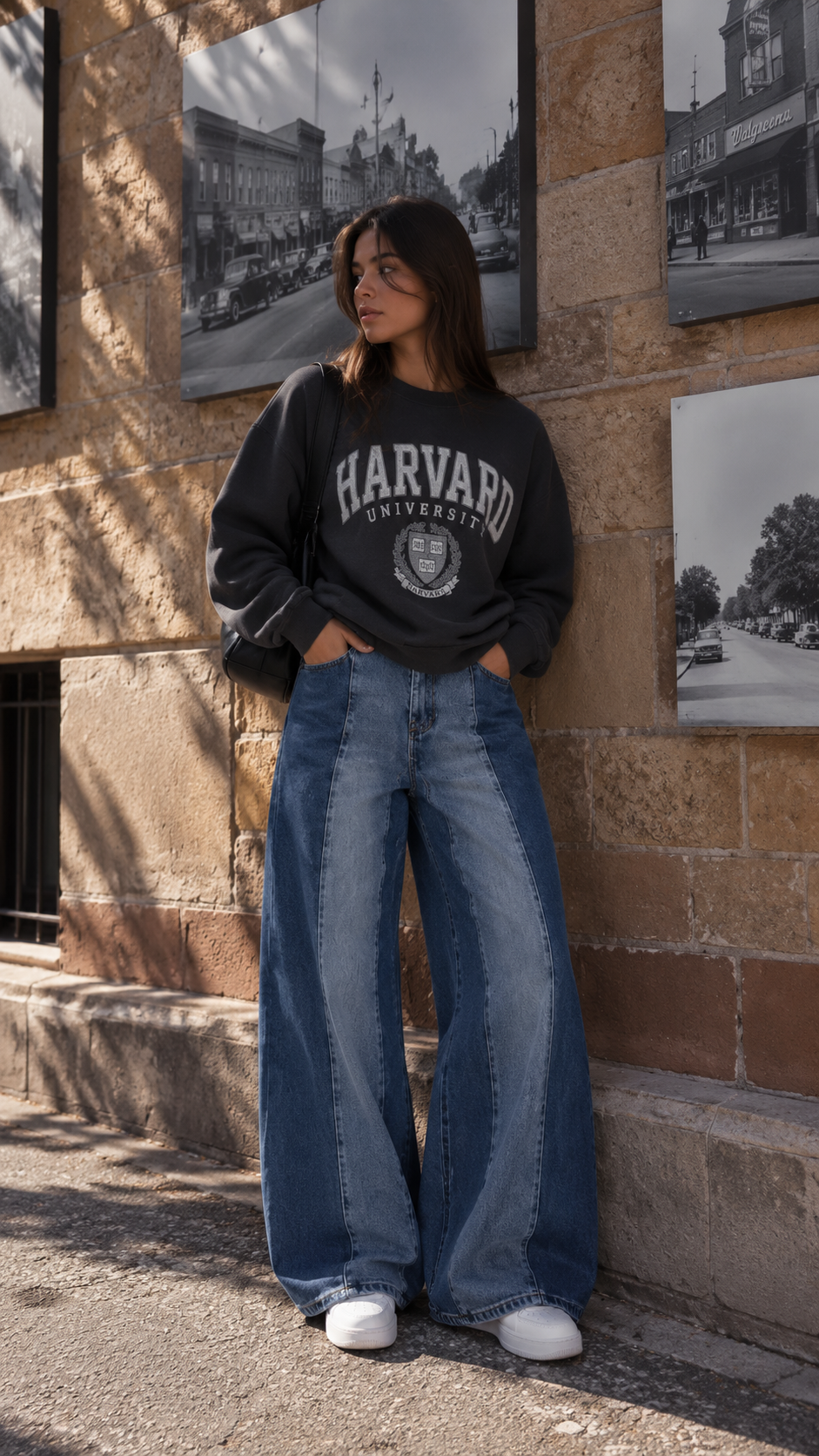 Sudadera Harvard vintage