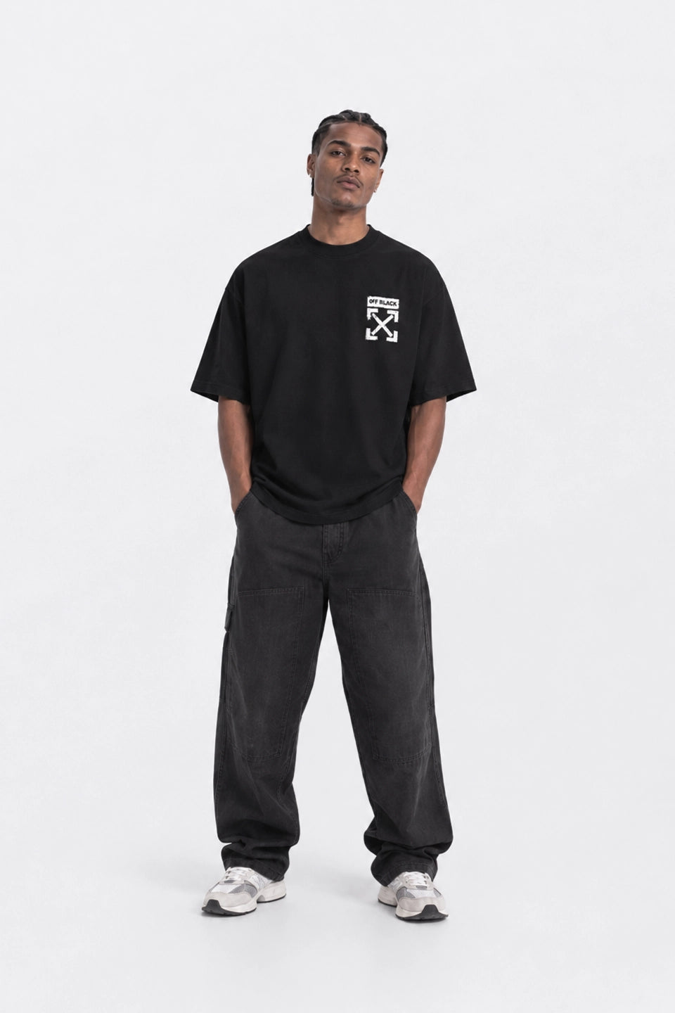 Camiseta Off-Black Oversize