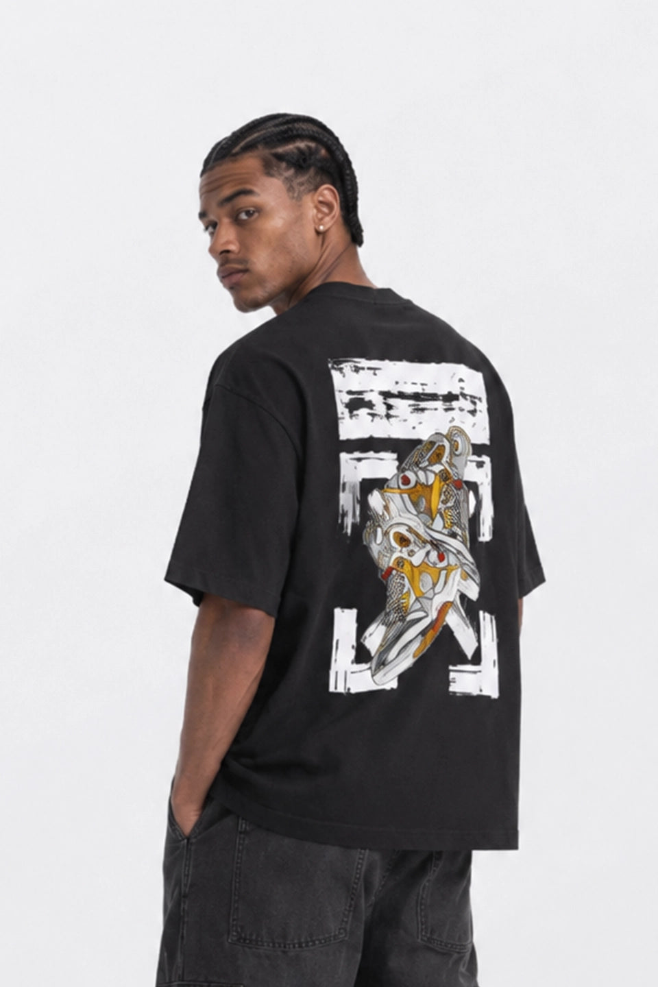 Camiseta Off-Black Oversize
