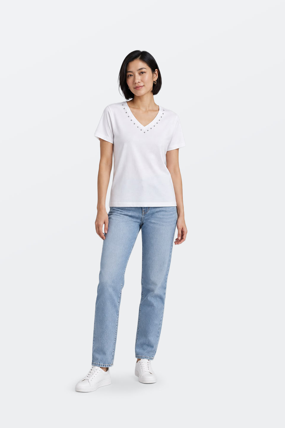 Camiseta cuello pico