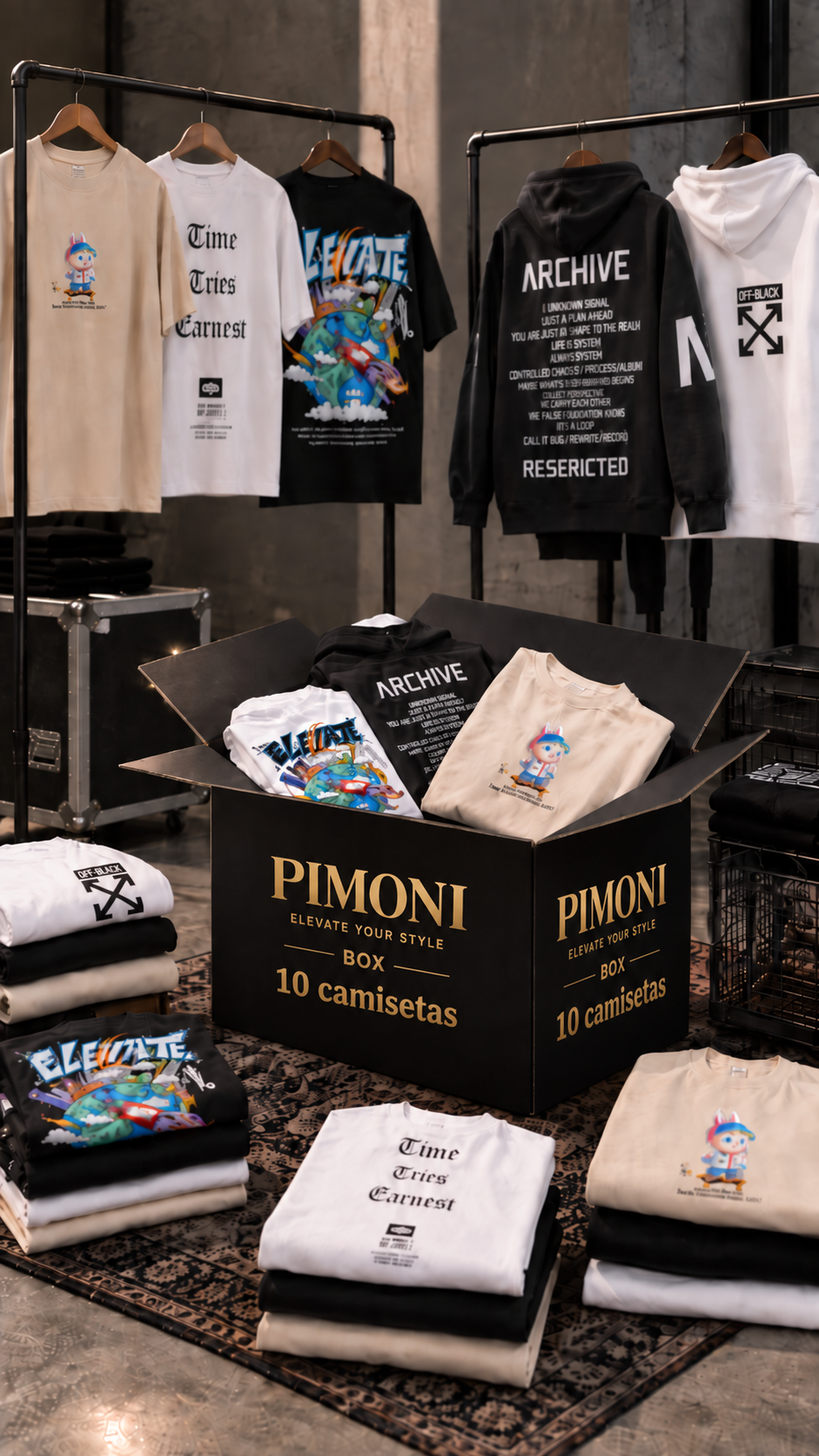 LUXURY MYSTERY BOX - 10 Camisetas