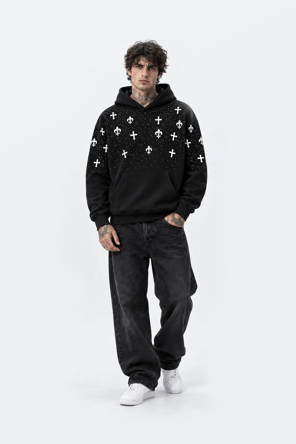 Sudadera Cruz Flor de Lis