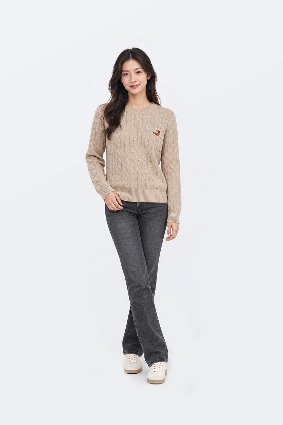 Jersey punto trenzado Oversize