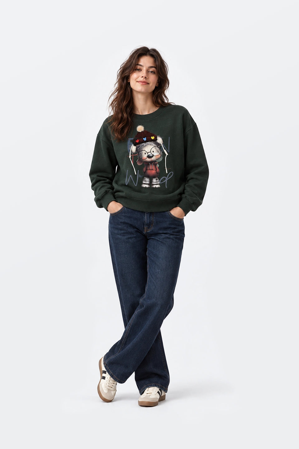Sudadera muñeca pompom