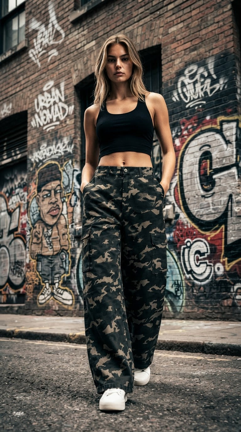 Vaquero estampado camuflaje V660